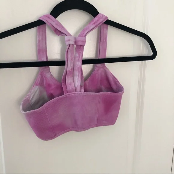 Free People Movement Pink Tie Dye Seamless On The Radar Sports Bra XS - Picture 9 of 13